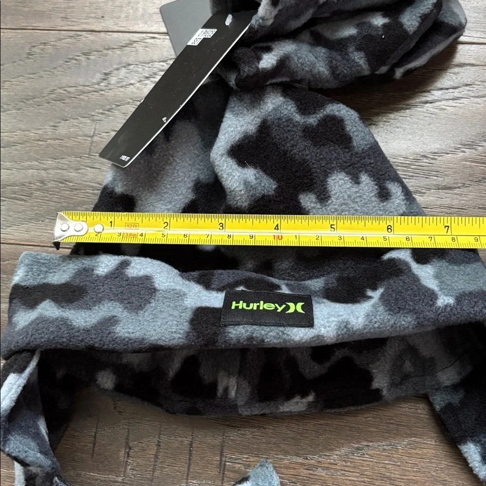Hurley Infant 2 pc. Earflap hat & mittens set, adjustable chin strap,fleece,camo